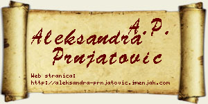 Aleksandra Prnjatović vizit kartica